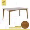 Mesa de Jantar 6 Lugares 160cmx90cm Monalisa Natural/Off White Nesher