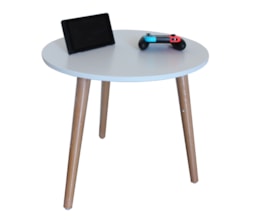 Mesa Eiffel Branca Para Quarto Infantil com Base de Madeira Casa Aberta Brasil Mesa Eiffel Branca Para Quarto Infantil com Base de Madeira Casa Aberta Brasil