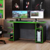 Mesa Gamer 1,36m Preto Tx/ Verde NT2065 Notável Móveis