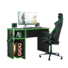 Mesa para Escritorio Gamer Preto/Verde Qmovi