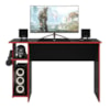 Mesa para Escritorio Gamer Preto/Vermelho Qmovi