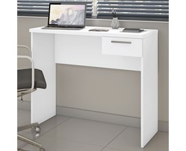 Mesa Para Escritório Office 90cm com 1 Gaveta Branca NT2000 Notável Móveis