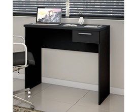 Mesa para escritório Office 90cm com 1 Gaveta Preta NT2000 Notável Móveis