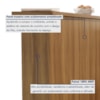 Painel Bancada Para Cozinha 200CM Freijó Nesher