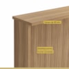 Painel Ilha Canelado 120CM 100% MDF Nature Nesher