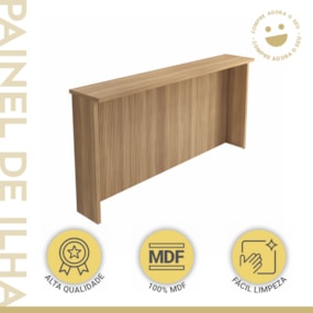 Painel Ilha Canelado 200cm 100% MDF Naturale Nesher