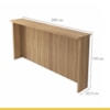 Painel Ilha Canelado 200cm 100% MDF Naturale Nesher