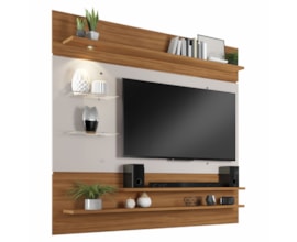 Painel Nt 1010 Para Tv Até 60 Polegadas Freijó Trend e Off White Notável Móveis Painel Nt 1010 Para Tv Até 60 Polegadas Freijó Trend e Off White Notável Móveis