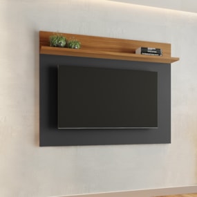 Painel para TV até 50" NT1185 Preto Tx/ Freijó Notável Móveis Painel para TV até 50" NT1185 Preto Tx/ Freijó Notável Móveis