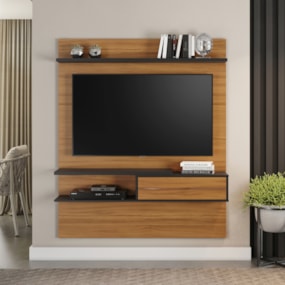 Painel para Tv até 55 Polegadas Freijó com Preto NT1155 Notável Móveis Painel para Tv até 55 Polegadas Freijó com Preto NT1155 Notável Móveis