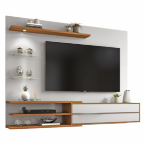 Painel para Tv até 60 Polegadas NT1115 Freijó com Preto Notável Móveis 