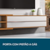 Painel para Tv até 60 Polegadas NT1115 Freijó com Preto Notável Móveis 
