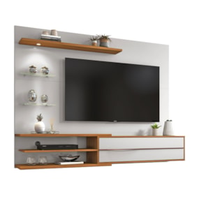 Painel para Tv até 60 Polegadas Off White e Freijó NT1115 Notável Móveis
