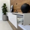 Painel Para Tv Até 75" Lumiere Cinamomo/Off White Artely 