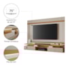Painel Para Tv Até 75'' NT1370 100% MDF Off White/Freijó Notável Móveis