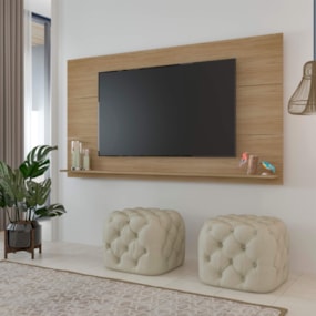 Painel Para Tv Até 75" Slim Carvalho Artely