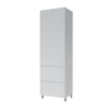Paneleiro 2 Portas 2 Gavetas  70CM Rainha Branco Nesher
