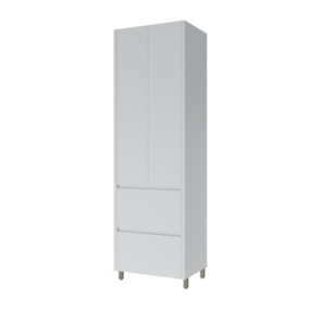 Paneleiro 2 Portas 2 Gavetas  70CM Rainha Branco Nesher