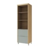 Paneleiro 2 Portas 2 Gavetas Marquesa 70 Cm Nature/verde Nesher