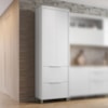 Paneleiro 2 Portas 2 Gavetas Marquesa 70Cm branco Nesher