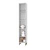 Paneleiro 2 Portas com Vidro Reflecta Firenze Branco Indekes