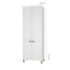 Paneleiro Duplo 4 Portas Firenze Branco Indekes