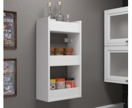 Prateleira Decorativa BPL22 Nature Branca BRV Móveis Prateleira Decorativa BPL22 Nature Branca BRV Móveis