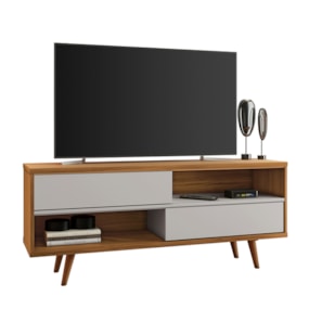 Rack para Sala TV até 50" NT1180 Freijó/Off White Notável Móveis Rack para Sala TV até 50" NT1180 Freijó/Off White Notável Móveis
