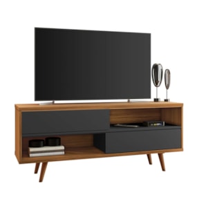 Rack para Sala TV até 50" NT1180 Freijó/ Preto Tx Notável Móveis Rack para Sala TV até 50" NT1180 Freijó/ Preto Tx Notável Móveis