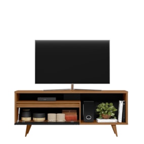 Rack para Sala TV até 60" NT1315 Freijó Trend/Preto tx Notável Móveis Rack para Sala TV até 60" NT1315 Freijó Trend/Preto tx Notável Móveis