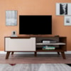 Rack Para Tv Até 60" Amendoa/Off White Lotus Artely