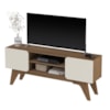 Rack Para Tv Até 65" Duetto Cinamomo/Off White Artely 