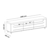 Rack Para Tv Até 75" Mercury Cinamomo/Off White Artely 