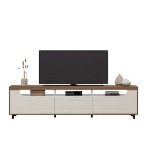 Rack Para Tv Até 75" Mercury Cinamomo/Off White Artely 