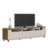 Rack Para Tv Até 75" Mercury Cinamomo/Off White Artely 
