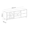 Rack para Tv Até 75" Murano Cinamomo/Off White Artely 