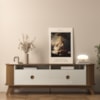 Rack para Tv Até 75" Vivaldi Cinamomo/Off White Artely 