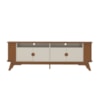 Rack para Tv Até 75" Vivaldi Cinamomo/Off White Artely 