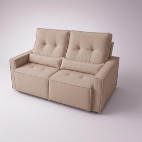 Sofá Retratil 2 Lugares 160m Luxemburgo Bege Sofá Retratil 2 Lugares 160m Luxemburgo Bege