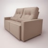 Sofá Retratil 2 Lugares 160m Luxemburgo Bege