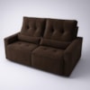 Sofá Retratil 2 Lugares 160m Luxemburgo Marrom