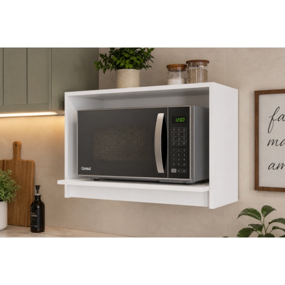 Suporte Para Microondas Firenze Branco Indekes